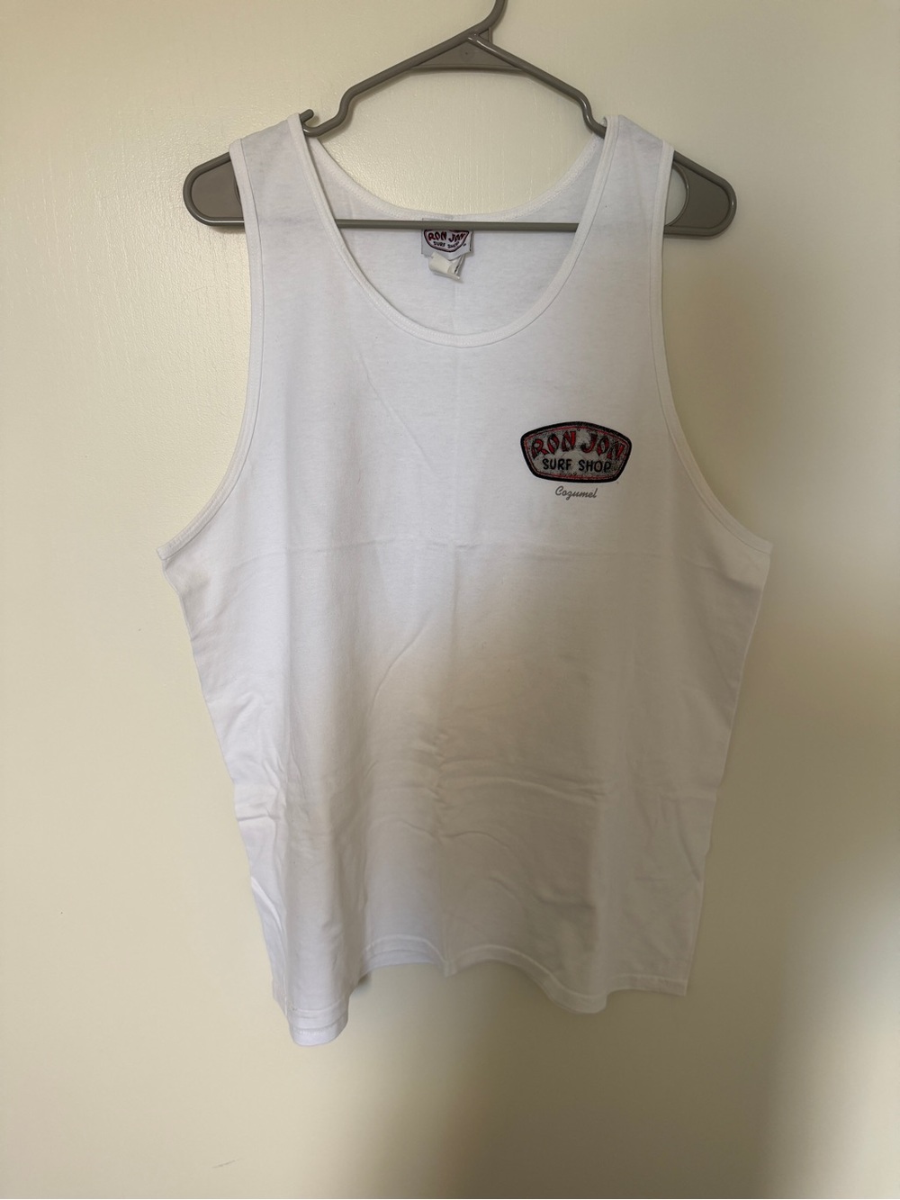 Men’s White Gildan Ron Jon Tank Top
